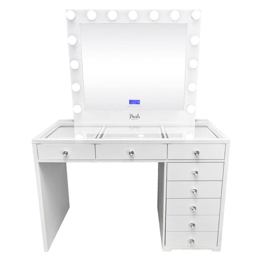 Luxi - 47" Glass Top & Framed Mirror