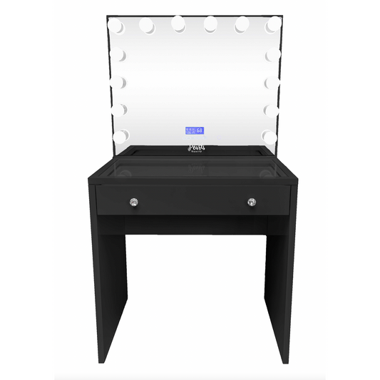 Gem - 32" Glass top Vanity & Frameless Mirror