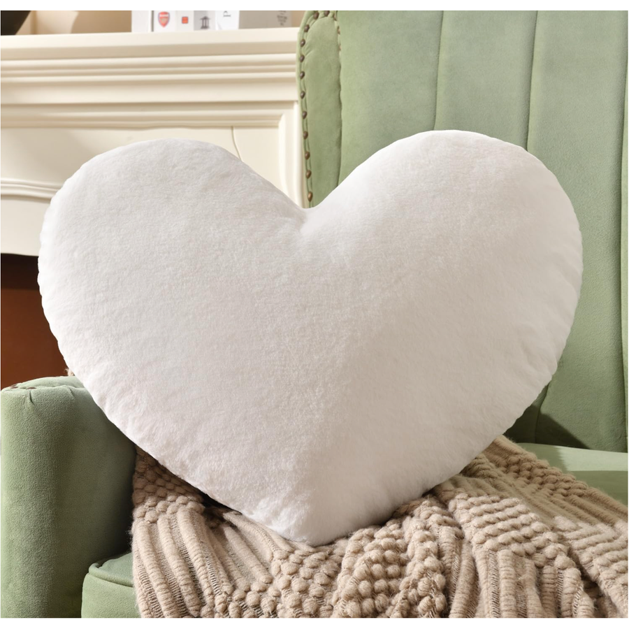 Soft Heart Throw Pillow