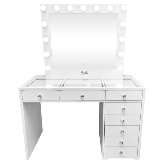 Luxi - 47" Glass Top & Framed Mirror