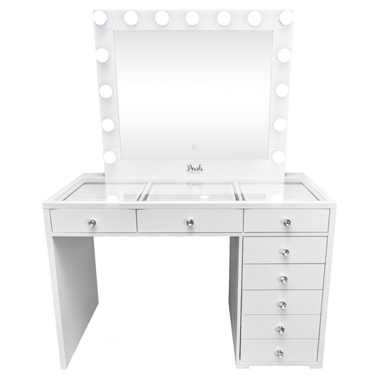 Luxi - 47" Glass Top & Framed Mirror