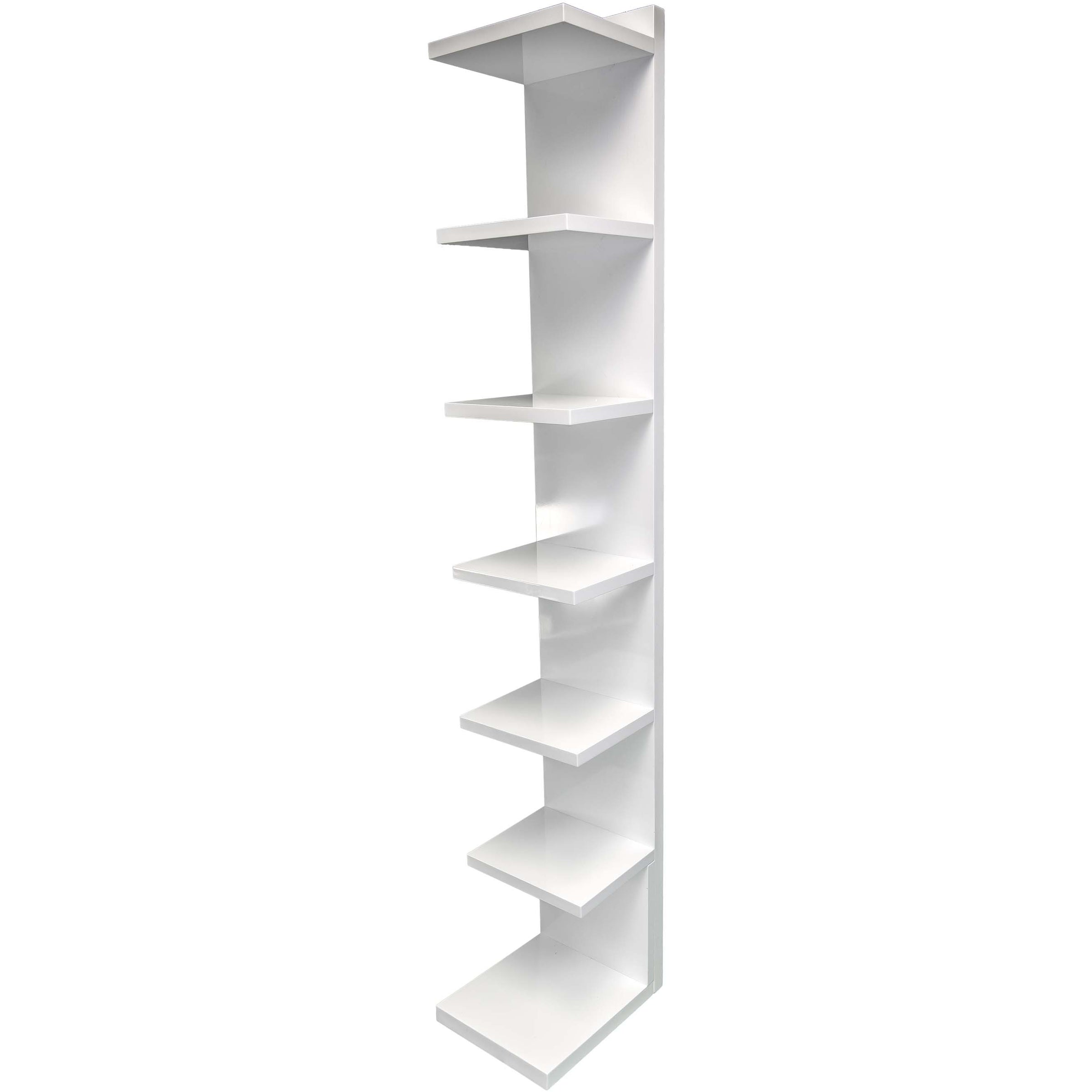 Glossy Column Shelf W/ Drawers